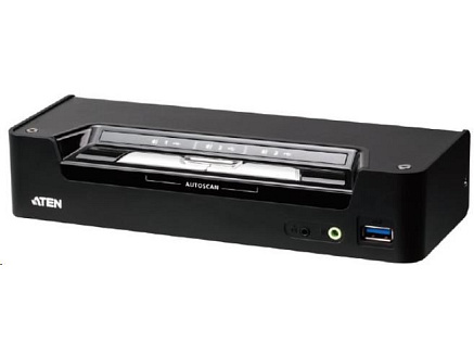 ATEN 3-port USB-C DisplayPort Hybrid KVMP přepínač
