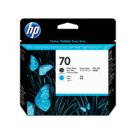 HP 70 Black matte + Cyan DJ Printhead, C9404A