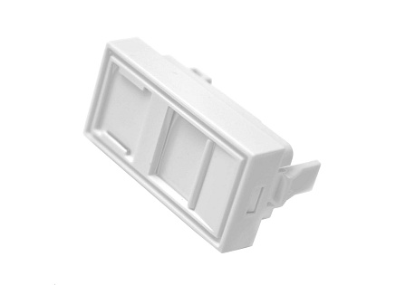 Modul neosazený 1x RJ45, 22,5x45 mm s prachovkou Modul neosazený 1x RJ45, 22,5x45 mm s prachovkou