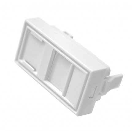 Modul neosazený 1x RJ45, 22,5x45 mm s prachovkou