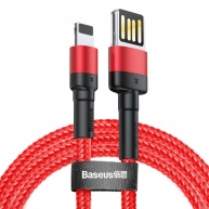 Baseus Cafule (Special Edition) nabíjecí / datový kabel USB na Lightning 2,4A 2m, červená