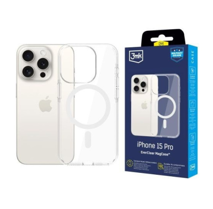 3mk ochranný kryt EverClear Magcase pro Apple iPhone 15 Pro 3mk ochranný kryt EverClear Magcase pro Apple iPhone 15 Pro