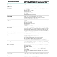 HPE Aruba Networking AP-734 (RW) Tri Radio 2x2 Wi-Fi 7 External Antennas Campus Access Point