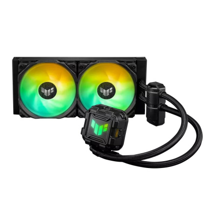 ASUS vodní chladič CPU AIO TUF GAMING LC II 240 ARGB, 2x120mm, LGA1851, AM5 ASUS vodní chladič CPU AIO TUF GAMING LC II 240 ARGB, 2x120mm, LGA1851, AM5