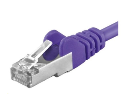 PREMIUMCORD Patch kabel CAT6a S-FTP, RJ45-RJ45, AWG 26/7 0,25m fialová PREMIUMCORD Patch kabel CAT6a S-FTP, RJ45-RJ45, AWG 26/7 0,25m fialová