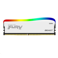 KINGSTON DIMM DDR4 16GB 3200MT/s CL16 FURY Beast Bílá RGB SE