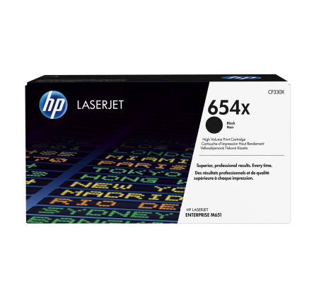 HP 654X Black LJ Toner Cart, CF330X (20,500 pages) HP 654X Black LJ Toner Cart, CF330X (20,500 pages)