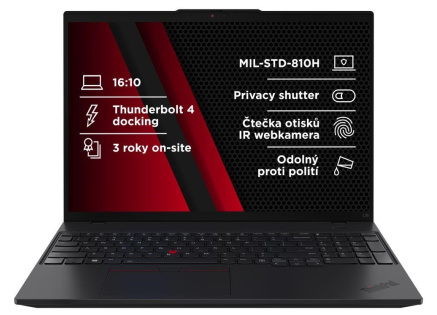 LENOVO NTB ThinkPad L16 AMD G2 - Ryzen7 PRO 250,16" WUXGA,32GB,1TBSSD,5MP+IRcam,W11P
