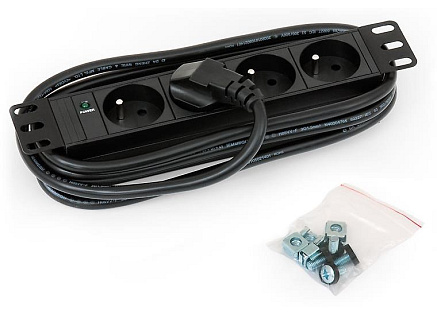 TRITON 10" rozvodný panel 4x230V ČSN- 2m, černý