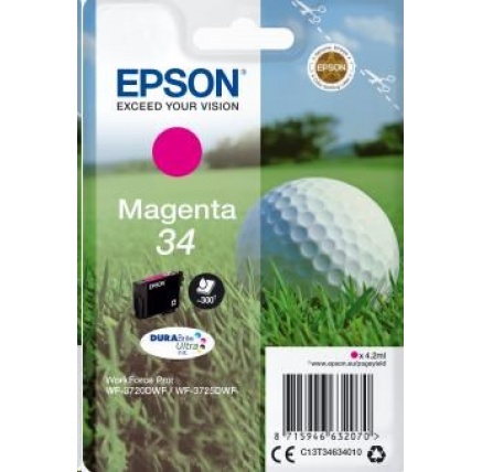 EPSON ink bar Singlepack "Golf" Magenta 34 DURABrite Ultra Ink 4,2 ml EPSON ink bar Singlepack "Golf" Magenta 34 DURABrite Ultra Ink 4,2 ml