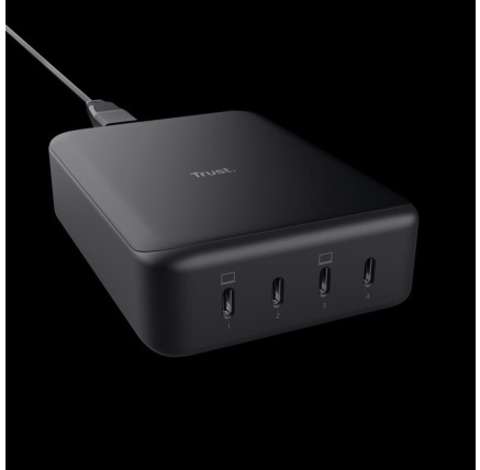 TRUST napájecí adaptér MAXO 240W 4-PORT USB-C DESK CHARGER