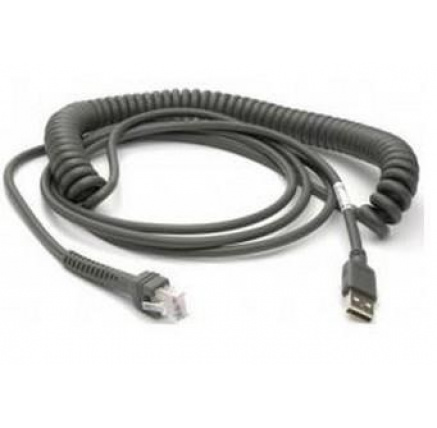 Datalogic Scanning USB kabel, TypA, kroucený, 5m