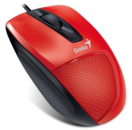 GENIUS myš DX-150X, drátová, 1000 dpi, USB, červená