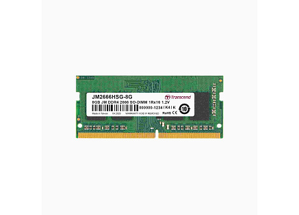 TRANSCEND SODIMM DDR4 8GB 2666MHz 1Rx16 1Gx16 CL19 1.2V TRANSCEND SODIMM DDR4 8GB 2666MHz 1Rx16 1Gx16 CL19 1.2V