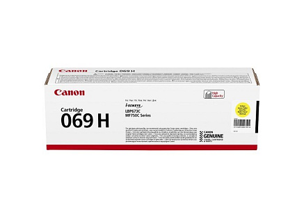 Canon TONER CRG 069Y H žlutý pro LBP673Cdw, MF752Cdw a MF754Cdw (5 500 str.) BAZAR/POŠKOZENÝ OBAL