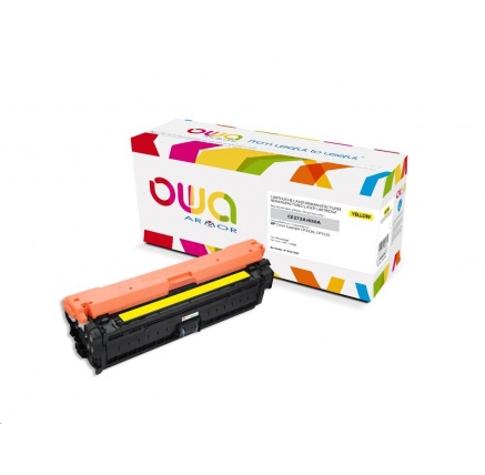 OWA Armor toner pro HP Color Laserjet Ese CP5520, 5525, 15000 Stran, CE272A, žlutá/yellow OWA Armor toner pro HP Color Laserjet Ese CP5520, 5525, 15000 Stran, CE272A, žlutá/yellow