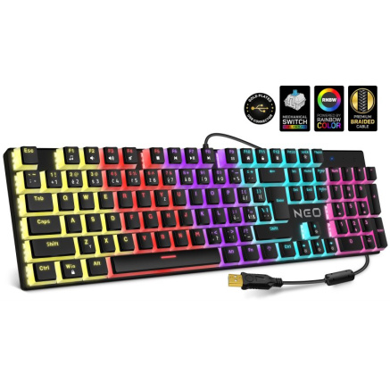 CONNECT IT Klávesnice NEO Pudding mechanická herní klávesnice, CZ