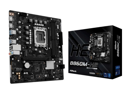 ASRock MB Sc LGA1851 B860M-H2, Intel B860, 2xDDR5, 2xHDMI, mATX