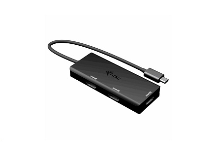 i-tec USB-C Triple 4K HDMI Video Adapter, Power Delivery 100W