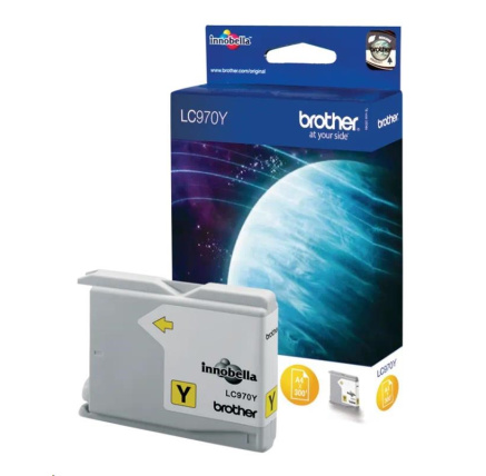 BROTHER INK LC-970Y yellow (EW*) cca 300 BROTHER INK LC-970Y yellow (EW*) cca 300