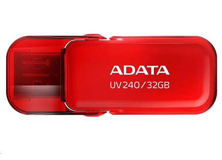 ADATA Flash Disk 32GB UV240, USB 2.0 Dash Drive, červená ADATA Flash Disk 32GB UV240, USB 2.0 Dash Drive, červená
