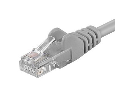 PremiumCord Patch kabel UTP RJ45-RJ45 CAT6 1,5m šedá