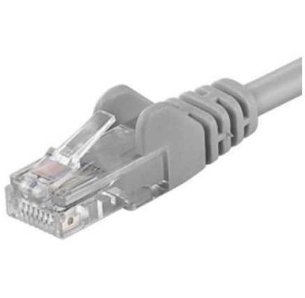 PremiumCord Patch kabel UTP RJ45-RJ45 CAT6 1,5m šedá