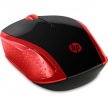 HP myš - 200 Mouse, Wireless, Empress red