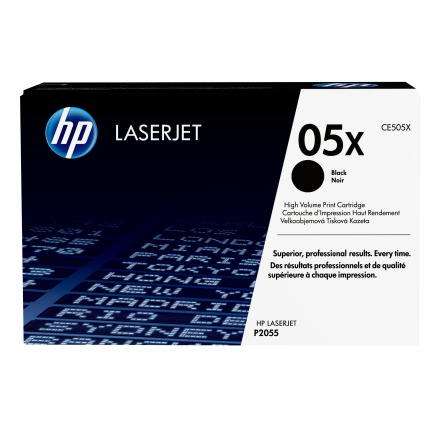 HP 05X Black LJ Toner Cart, CE505X (6,500 pages)