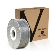 VERBATIM 3D Printer Filament ABS 1.75mm, 404m,1kg silver/metal grey (OLD PN 55016)