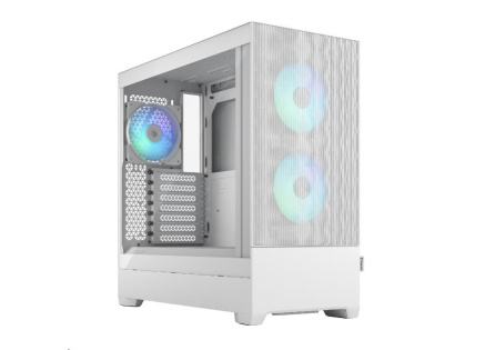 FRACTAL DESIGN skříň Pop Air RGB White TG Clear Tint, 2x USB 3.0, bez zdroje, ATX