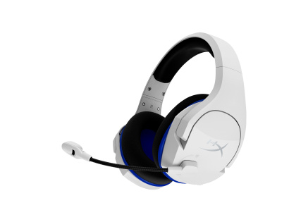 HyperX Cloud Stinger Core - Wireless Gaming Headset (White-Blue) - PS5-PS4 (HHSS1C-KB-WT/G)- Sluchátka pro herní konsole