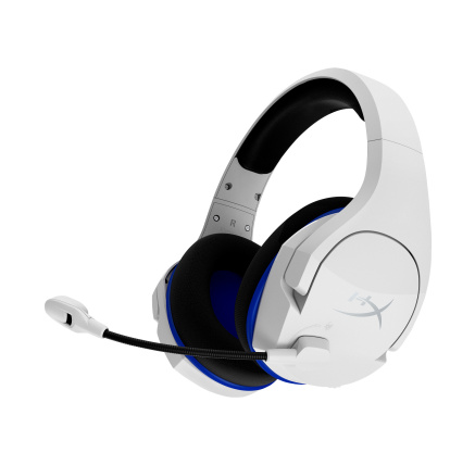 HyperX Cloud Stinger Core - Wireless Gaming Headset (White-Blue) - PS5-PS4 (HHSS1C-KB-WT/G)- Sluchátka pro herní konsole