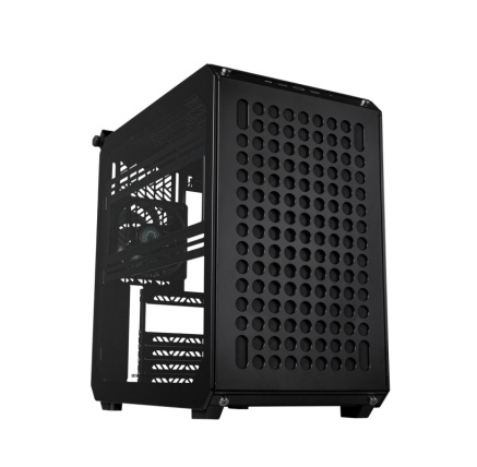 Cooler Master case Qube 500 Flatpack, E-ATX, Průhledná bočnice, 1x 120mm Fan, Černá