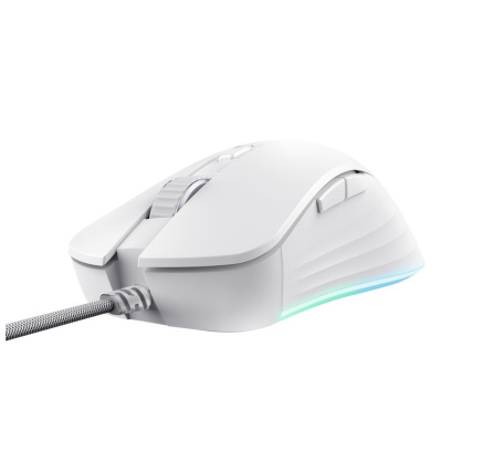 TRUST herní myš GXT 924W YBAR+ Gaming Mouse, optická, USB, bílá