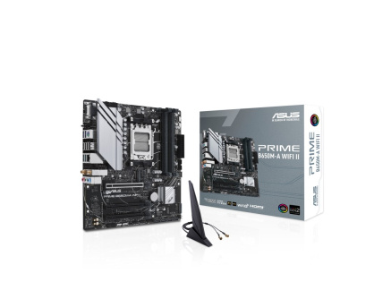 ASUS MB Sc AM5 PRIME B650M-A WIFI II, AMD B650, 4xDDR5, 1xDP, 1xHDMI, 1xVGA, WI-FI, mATX