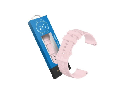 RhinoTech univerzální silikonový řemínek Quick Release 18mm, světle růžová