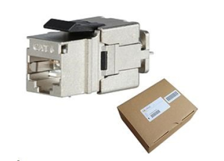 Solarix MULTIPACK 24 ks - rychlozařezávací keystone CAT6 STP RJ45 černý SXKJ-6-STP-BK-NA