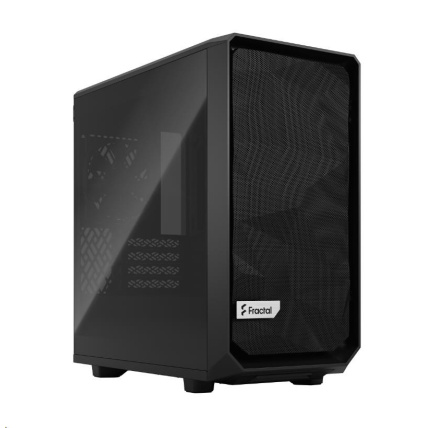 FRACTAL DESIGN skříň Meshify 2 Mini Black TG Dark Tint, USB 3.1 Type-C, 2x USB 3.0, bez zdroje, mATX