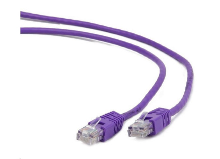 GEMBIRD kabel patchcord Cat5e UTP 0,25m, fialový GEMBIRD kabel patchcord Cat5e UTP 0,25m, fialový
