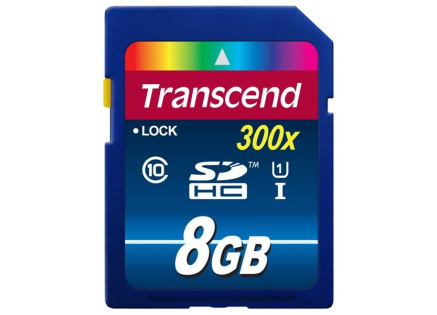 TRANSCEND SDHC karta 8GB Premium, Class 10 UHS-I, 300X TRANSCEND SDHC karta 8GB Premium, Class 10 UHS-I, 300X