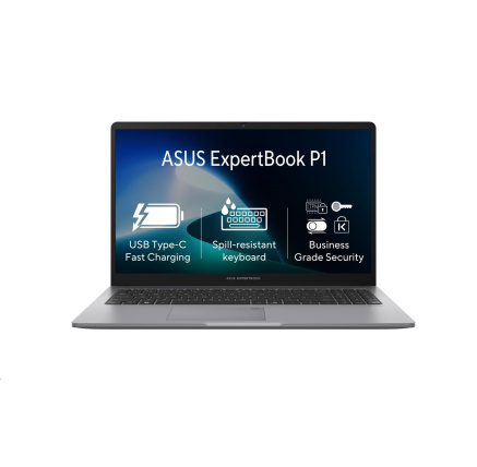 ASUS NTB ExpertBook P1 (P1503CVA-S72301X), Core 5 210H, 15.6" 1920 x 1080, 16GB, 512GB SSD, Intel, W11 Pro, Gray ASUS NTB ExpertBook P1 (P1503CVA-S72301X), Core 5 210H, 15.6" 1920 x 1080, 16GB, 512GB SSD, Intel, W11 Pro, Gray
