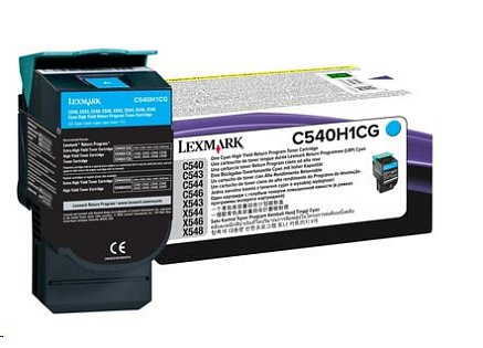 LEXMARK toner cyan pro C540/C543/C544/X543/X544 na 2000 stran