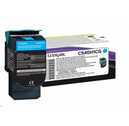 LEXMARK toner cyan pro C540/C543/C544/X543/X544 na 2000 stran LEXMARK toner cyan pro C540/C543/C544/X543/X544 na 2000 stran