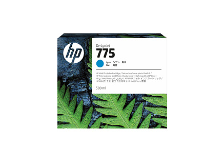 HP 775 500-ml Cyan Ink Cartridge HP 775 500-ml Cyan Ink Cartridge