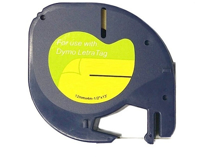 Xerox kompatibilní páska s DYMO 59421, 12mm x 4m, černý tisk / bílý podklad, LetraTag, papírová - ALLPRINT