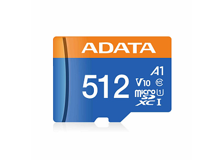 ADATA MicroSDXC karta 512GB Premier UHS-I C10 V10 (R:100/W:25 MB/s) + SD adaptér ADATA MicroSDXC karta 512GB Premier UHS-I C10 V10 (R:100/W:25 MB/s) + SD adaptér