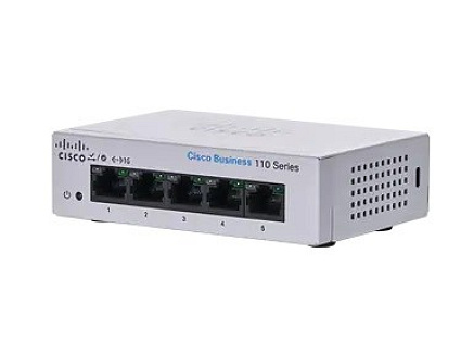 Cisco switch CBS110-5T-D (5xGbE, fanless)