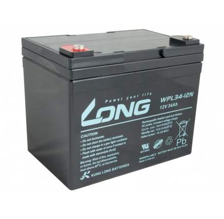 LONG baterie 12V 34Ah M5 LongLife 12 let (WPL34-12N)