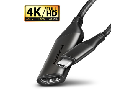AXAGON RVC-HI2M, USB-C -> HDMI 2.0a redukce / adaptér, 4K/60Hz HDR10